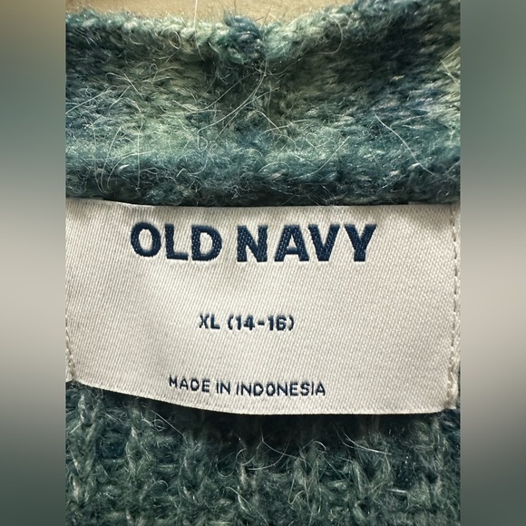 Old Navy Size XL (14-16) Blue Cardigan Sweater NWT - Picture 3 of 8